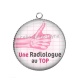 Pendentif Cabochon Argent - une radiologue au top