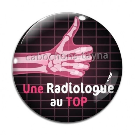 Cabochon Verre - une radiologue au top