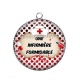 Pendentif Cabochon Argent - une infirmière formidable