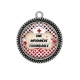 Pendentif Cabochon Argent - une infirmière formidable