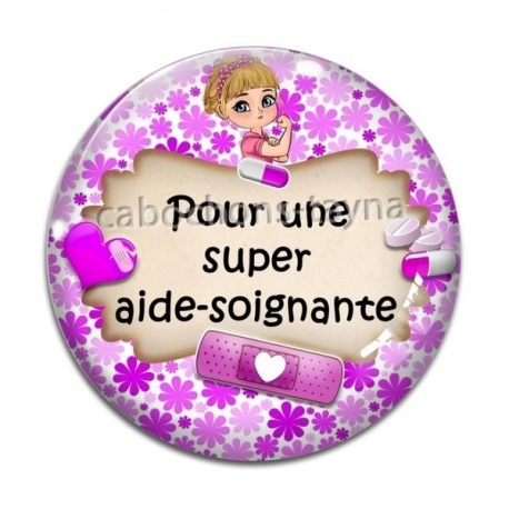 Cabochon Verre - pour une super aide soignante