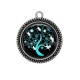 Pendentif Cabochon Argent - arbre de vie