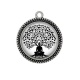 Pendentif Cabochon Argent - arbre de vie