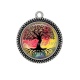 Pendentif Cabochon Argent - arbre de vie