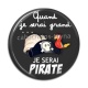 Cabochon Résine - quand je serai grand je serai pirate