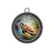 Pendentif Cabochon Argent - tortue