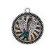 Pendentif Cabochon Argent - guitare