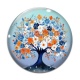 Cabochon Verre - arbre de vie
