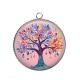 Pendentif Cabochon Argent - arbre de vie
