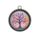 Pendentif Cabochon Argent - arbre de vie