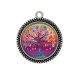 Pendentif Cabochon Argent - arbre de vie