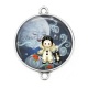 Connecteur Cabochon Argent - enfant