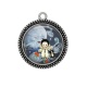 Pendentif Cabochon Argent - enfant
