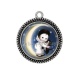 Pendentif Cabochon Argent - enfant