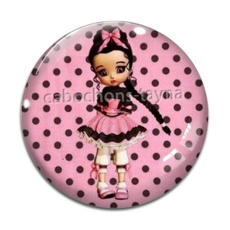 Cabochon Verre - petite fille