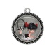 Pendentif Cabochon Argent - petite fille