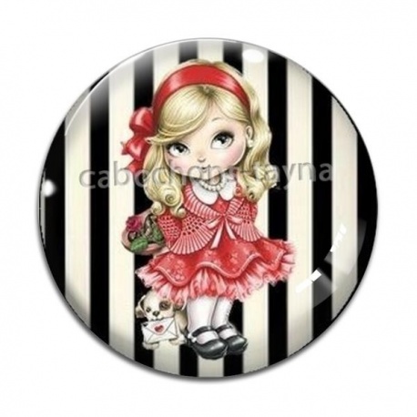 Cabochon Verre - petite fille