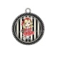 Pendentif Cabochon Argent - petite fille