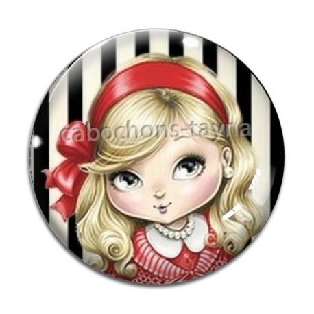 Cabochon Verre - petite fille