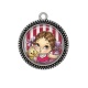 Pendentif Cabochon Argent - petite fille
