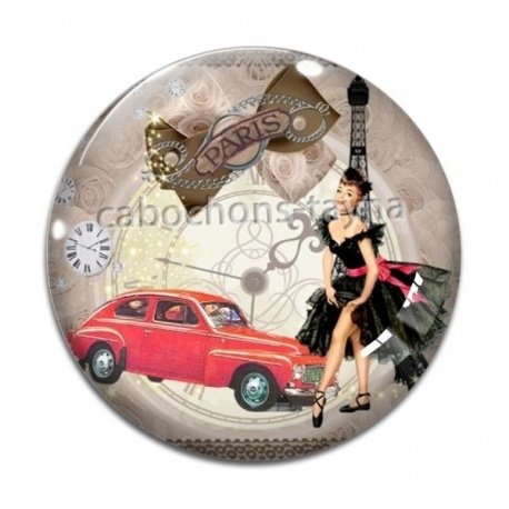 Cabochon Verre - pin up