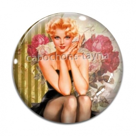 Cabochon Verre - pin up