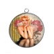 Pendentif Cabochon Argent - pin up