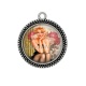 Pendentif Cabochon Argent - pin up