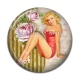 Cabochon Résine - pin up