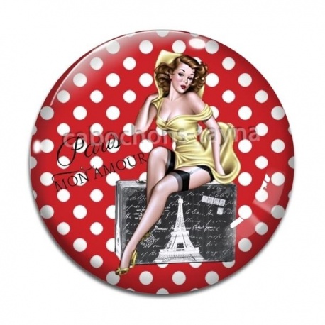 Cabochon Verre - pin up