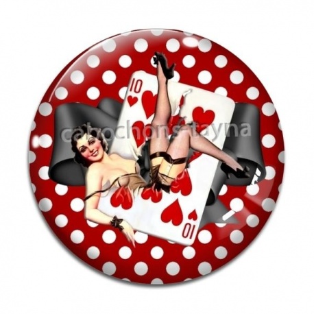 Cabochon Verre - pin up