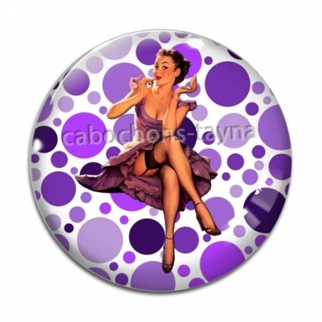 Cabochon Verre - pin up