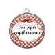 Pendentif Cabochon Argent - une super ergothérapeute