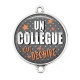 Connecteur Cabochon Argent - un collègue qui déchire
