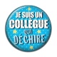 Cabochon Résine - un collègue qui déchire