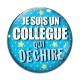 Cabochon Verre - un collègue qui déchire