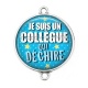 Connecteur Cabochon Argent - un collègue qui déchire