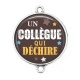 Connecteur Cabochon Argent - un collègue qui déchire