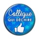 Cabochon Résine - collègue qui déchire