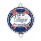Connecteur Cabochon Argent - collègue qui déchire