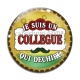 Cabochon Verre - collègue qui déchire