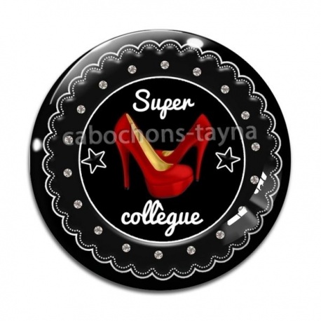 Cabochon Verre - super collègue