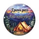 Cabochon Verre - j'peux pas j'ai camping