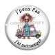 Cabochon Verre - J'peux pas j'ai mécanique