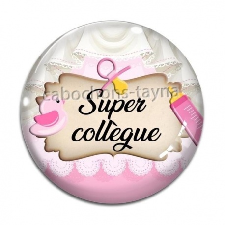 Cabochon Verre - super collègue