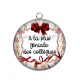 Pendentif Cabochon Argent - a la plus géniale des collègues