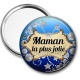 Miroir de poche - maman la plus jolie