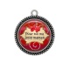 Pendentif Cabochon Argent - pour toi ma jolie maman