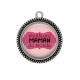 Pendentif Cabochon Argent - meilleure maman du monde