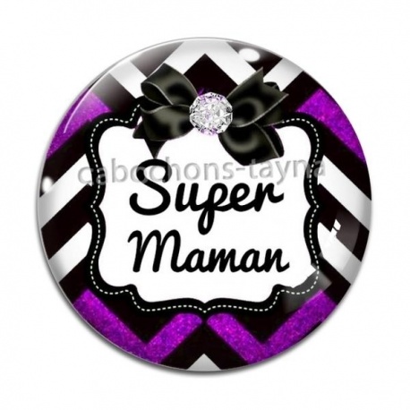 Cabochon Verre - super maman